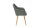 Chaise de salle à manger Tissu bois gris naturel avec accoudoirs