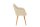 Chaise de salle à manger Tissu Bois avec accoudoirs Naturel Scandinave