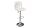 Chaise de comptoir similicuir tissu métal blanc chrome réglable en hauteur