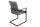 Chaise de salle à manger avec accoudoirs Gris Noir Tissu Métal