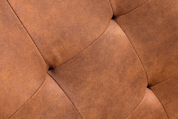 Chaise à bascule Cognac Noir Tissu Métal sans accoudoirs