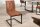 Chaise à bascule Cognac Noir Tissu Métal sans accoudoirs