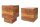 Lot de 2 tables dappoint en bois de sheesham massif polyvalent