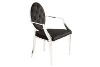 Chaise de salle à manger velours acier inoxydable...