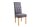 Chaise de salle à manger Gris Tissu Bois sans accoudoirs style colonial