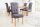 Chaise de salle à manger Gris Tissu Bois sans accoudoirs style colonial