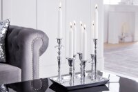 Chandelier pour bougies sur tige 7 pièces plateau...