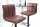 Chaise de comptoir réglable en hauteur Tissu Métal Marron Noir
