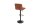Chaise de comptoir réglable en hauteur Marron Noir Tissu Métal