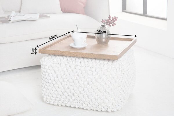 Plateau bois Sheesham 50 cm de large bord surélevé travail manuel