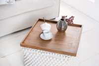 Plateau bois Sheesham 50 cm de large bord...