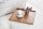Plateau bois Sheesham 50 cm de large bord surélevé travail manuel