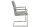 Chaise à piétement luge avec accoudoirs Tissu Acier inoxydable Gris Chrome