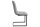 Chaise à bascule Tissu Métal gris noir sans accoudoirs