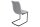 Chaise à bascule Tissu Métal gris noir sans accoudoirs