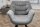 Chaise de salle à manger velours métal gris noir avec accoudoirs