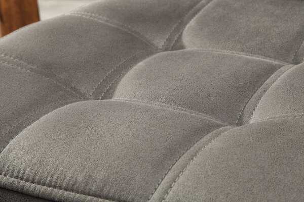 Chaise cantilever Gris Noir Tissu Fer Moderne
