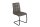 Chaise cantilever Gris Noir Tissu Fer Moderne