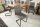 Chaise cantilever Gris Noir Tissu Fer Moderne