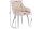 Chaise avec accoudoirs Tissu Métal marron noir Moderne RITA