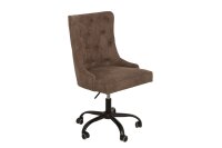 Chaise de bureau réglable en hauteur tissu...