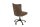 Chaise de bureau réglable en hauteur tissu métal Chesterfield