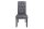Chaise de salle à manger sans accoudoirs en style colonial gris Tissu bois
