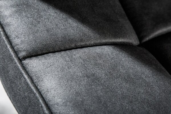 Chaise de bar réglable en hauteur tissu métal avec dossier gris noir