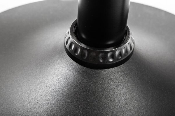 Chaise de bar réglable en hauteur tissu métal avec dossier gris noir