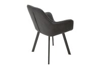 Chaise de salle à manger Anthracite avec...