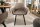 Chaise de salle à manger Retro Taupe Noir Tissu Métal avec accoudoirs