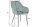 Chaise de salle à manger avec accoudoirs velours métal vert noir
