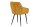 Fauteuil velours métal jaune noir Moderne RITA