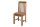 Chaise de salle à manger en bois de sheesham avec rembourrage style colonial