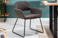 Chaise de salle à manger Bauhaus design gris noir...
