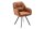 Chaise de bureau avec accoudoirs pivotant en marron noir microfibre