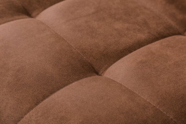 Chaise à bascule salle à manger marron noir en tissu métal