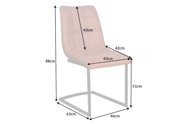 Chaise à bascule salle à manger marron noir en tissu métal