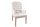 Chaise de salle à manger Beige Tissu Bois Chesterfield avec accoudoirs