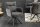 Chaise pivotante velours métal anthracite noir sans roulettes