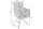 Chaise pivotante velours sans roulettes avec accoudoirs Gris Noir