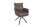 Chaise pivotante velours métal vert olive noir sans roulettes LATVIA