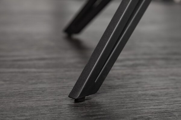 Chaise de bureau pivotante velours métal vert noir sans roulettes