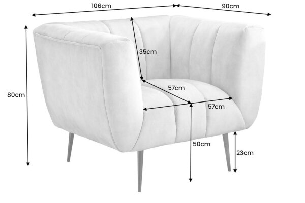 Fauteuil velours housse vert or largeur 105 cm design rétro
