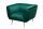 Fauteuil velours housse vert or largeur 105 cm design rétro