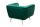 Fauteuil velours housse vert or largeur 105 cm design rétro