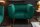 Fauteuil velours housse vert or largeur 105 cm design rétro