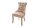 Chaise de salle à manger Chesterfield en velours bois marron naturel