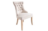 Chaise de salle &agrave; manger sans accoudoirs Beige...