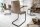 Chaise cantilever Taupe Noir Tissu Fer Moderne